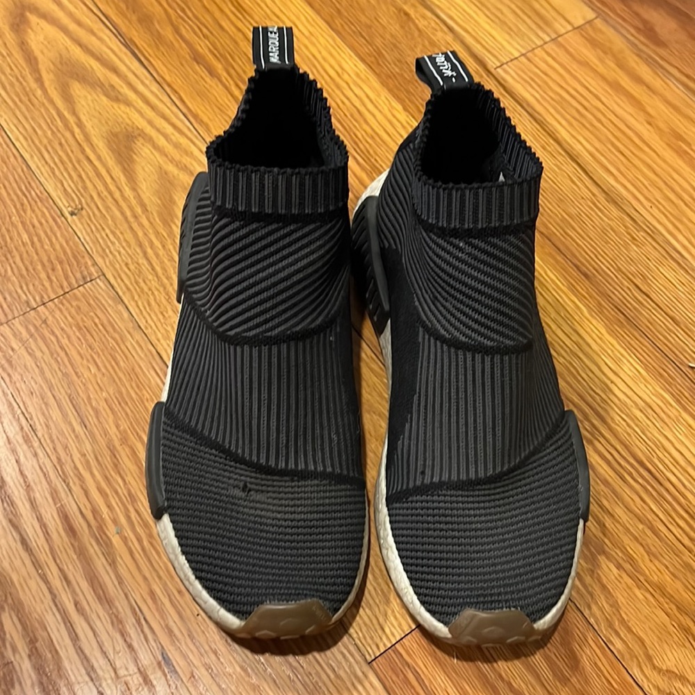 NMD City sock style shoe with gum bottom